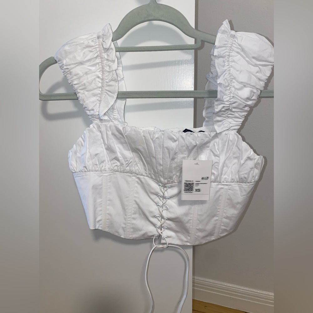 NWT Forever 21 Lace-up Corset Top - Picture 6 of 12